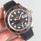 AR Factory Replica Rolex Yacht Master Rose Gold Case Black Rubber Strap Watch (2)_th.jpg